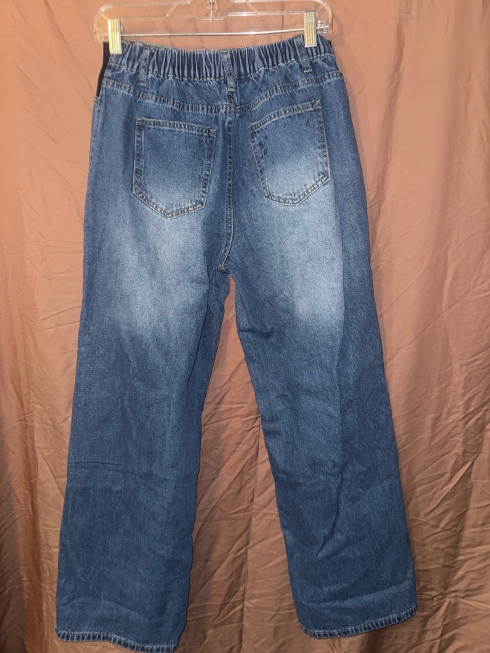 Women’s maternity over the belly wide leg jeans - Picture 2 of 6